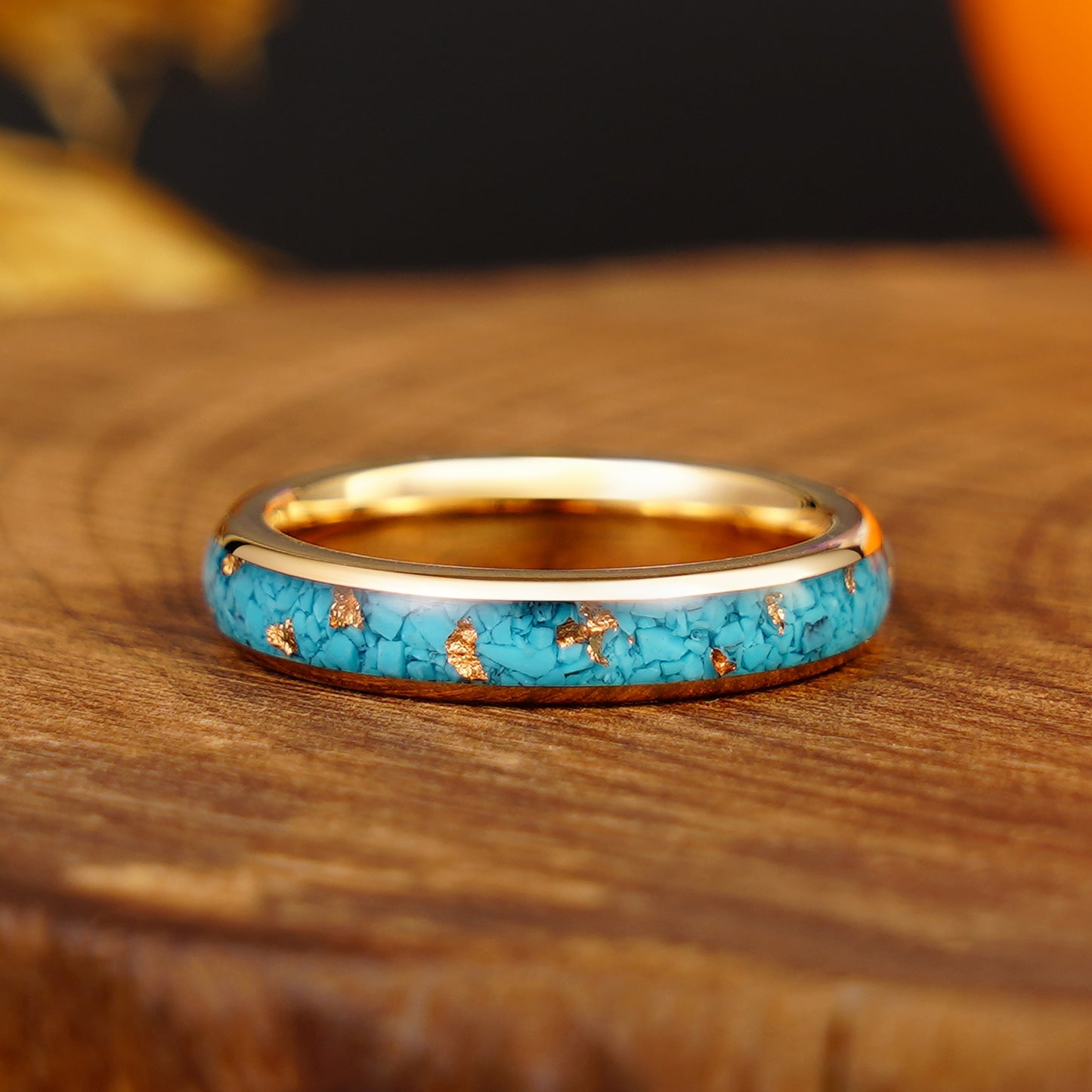 Custom Made Rings (Natural Gemstones Inlay)