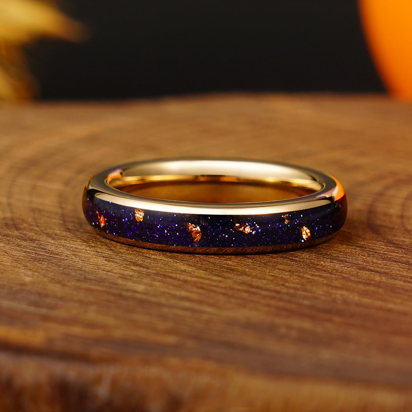 Custom Made Rings (Natural Gemstones Inlay)