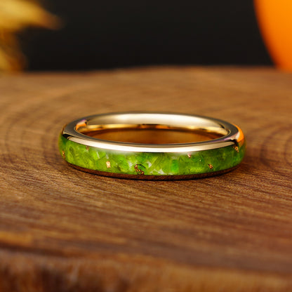 Custom Made Rings (Natural Gemstones Inlay)